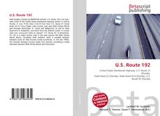 Capa do livro de U.S. Route 192 