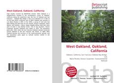 Capa do livro de West Oakland, Oakland, California 