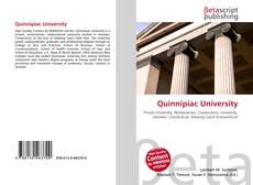 Capa do livro de Quinnipiac University 