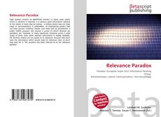 Capa do livro de Relevance Paradox 