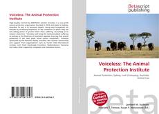 Portada del libro de Voiceless: The Animal Protection Institute