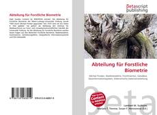 Capa do livro de Abteilung für Forstliche Biometrie 