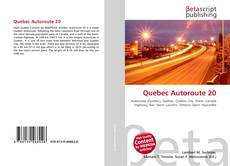 Capa do livro de Quebec Autoroute 20 