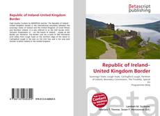 Capa do livro de Republic of Ireland–United Kingdom Border 