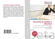 Capa do livro de Université du Québec à Montréal 