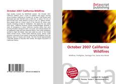 Capa do livro de October 2007 California Wildfires 