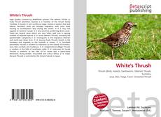 Capa do livro de White's Thrush 