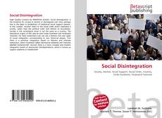 Capa do livro de Social Disintegration 