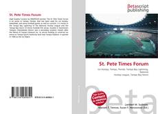 Capa do livro de St. Pete Times Forum 