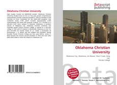 Capa do livro de Oklahoma Christian University 