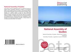 Capa do livro de National Assembly of Quebec 