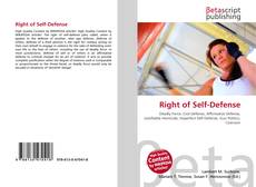 Couverture de Right of Self-Defense