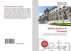 Capa do livro de Wilson Brothers & Company 