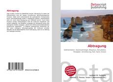 Обложка Abtragung
