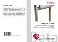 Capa do livro de Window Screen 