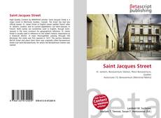 Capa do livro de Saint Jacques Street 