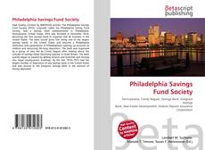 Couverture de Philadelphia Savings Fund Society