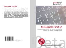 Couverture de Rectangular Function