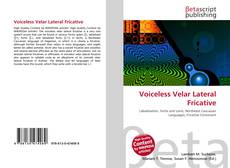 Portada del libro de Voiceless Velar Lateral Fricative
