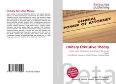 Capa do livro de Unitary Executive Theory 