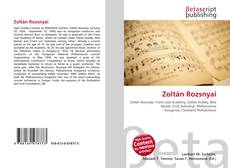 Capa do livro de Zoltán Rozsnyai 