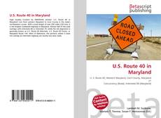 U.S. Route 40 in Maryland kitap kapağı