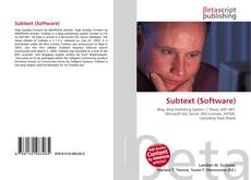 Portada del libro de Subtext (Software)