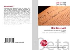 Copertina di Residence Act