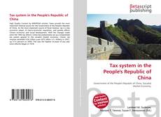 Tax system in the People's Republic of China kitap kapağı