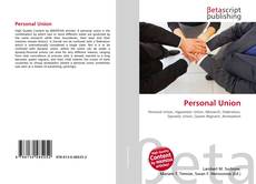 Personal Union kitap kapağı