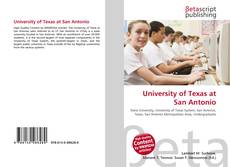 University of Texas at San Antonio kitap kapağı