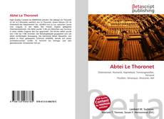 Abtei Le Thoronet kitap kapağı