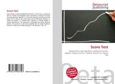 Capa do livro de Score Test 