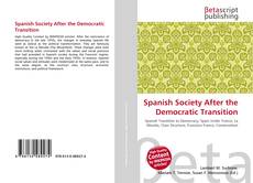 Обложка Spanish Society After the Democratic Transition