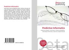Bookcover of Predictive Informatics