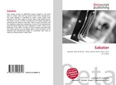 Portada del libro de Sabatier