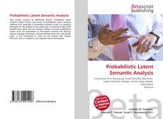 Capa do livro de Probabilistic Latent Semantic Analysis 