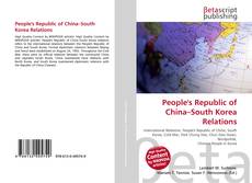 Buchcover von People's Republic of China–South Korea Relations