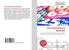 Capa do livro de Price Elasticity of Demand 