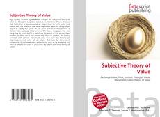 Copertina di Subjective Theory of Value