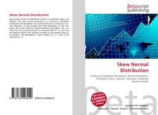 Capa do livro de Skew Normal Distribution 