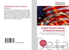 Portada del libro de United Nations System of National Accounts