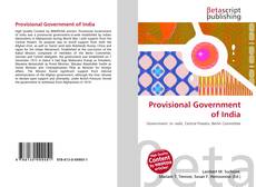 Capa do livro de Provisional Government of India 