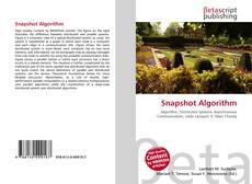 Capa do livro de Snapshot Algorithm 