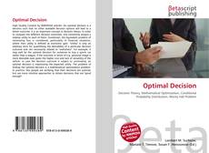 Buchcover von Optimal Decision