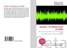 Copertina di Section 115 Reform Act of 2006