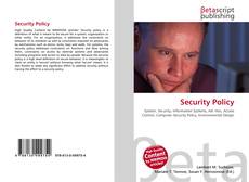 Buchcover von Security Policy