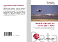 Buchcover von Transformation of the United States Army