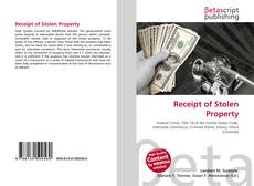 Buchcover von Receipt of Stolen Property