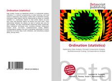 Buchcover von Ordination (statistics)